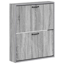 vidaXL Wandgemonteerde Schoenenkast HAARLEM 71 x 17 x 86 cm Wit