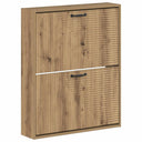 vidaXL Wandgemonteerde Schoenenkast HAARLEM 71 x 17 x 86 cm Wit