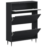 vidaXL Schoenenkast HAARLEM 78 x 24 x 103 cm Bewerkt hout Wit