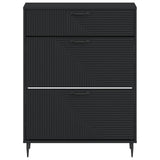 vidaXL Schoenenkast HAARLEM 78 x 24 x 103 cm Bewerkt hout Wit