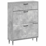 vidaXL Schoenenkast HAARLEM 78 x 24 x 103 cm Bewerkt hout Wit