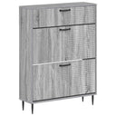 vidaXL Schoenenkast HAARLEM 78 x 24 x 103 cm Bewerkt hout Wit