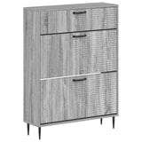 vidaXL Schoenenkast HAARLEM 78 x 24 x 103 cm Bewerkt hout Wit