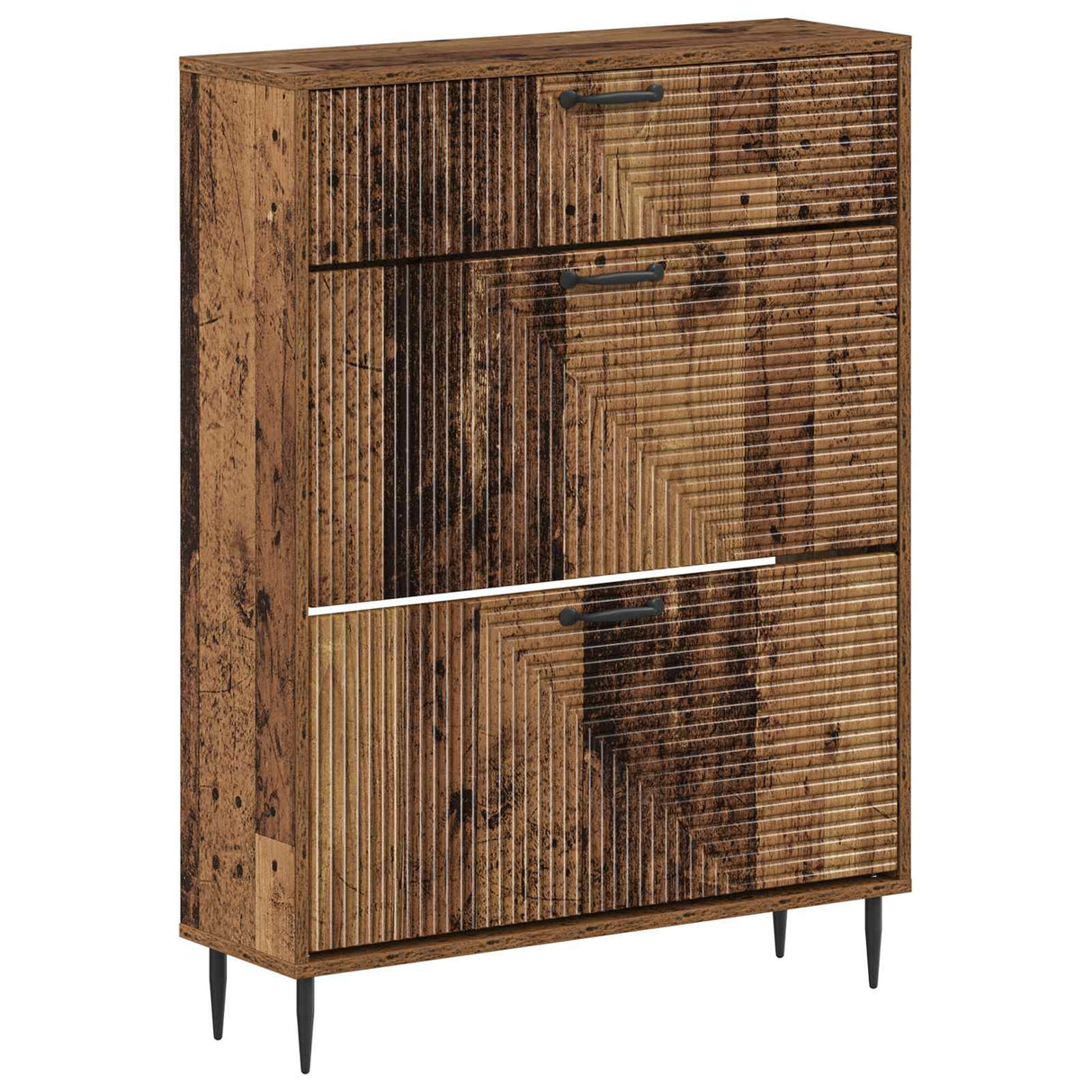 vidaXL Schoenenkast HAARLEM 78 x 24 x 103 cm Bewerkt hout Wit