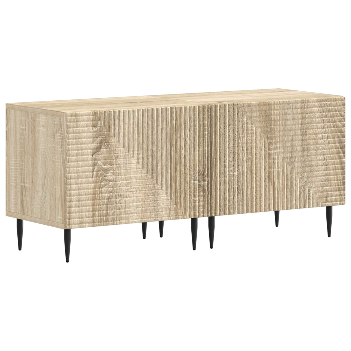 vidaXL Tv-meubel Wit Bewerkt hout