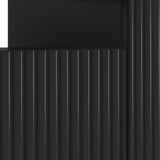 vidaXL LED tv-meubel Wit Bewerkt hout