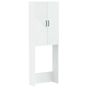 vidaXL Toiletkast HAARLEM Wit 66 x 25,5 x 190 cm Bewerkt hout