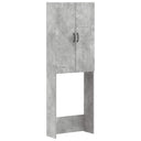 vidaXL Toiletkast HAARLEM Wit 66 x 25,5 x 190 cm Bewerkt hout