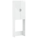 vidaXL Toiletkast HAARLEM Wit 66 x 25,5 x 190 cm Bewerkt hout