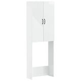 vidaXL Toiletkast HAARLEM Wit 66 x 25,5 x 190 cm Bewerkt hout