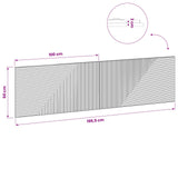 vidaXL Wall-Mounted Headboard HAARLEM White Engineered Wood