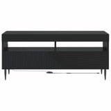 vidaXL LED tv-meubel Wit Bewerkt hout
