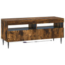 vidaXL LED tv-meubel Wit Bewerkt hout