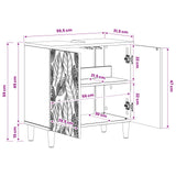 vidaXL Bathroom Vanity Cabinet DELFT White 59.5 x 31.5 x 59 cm