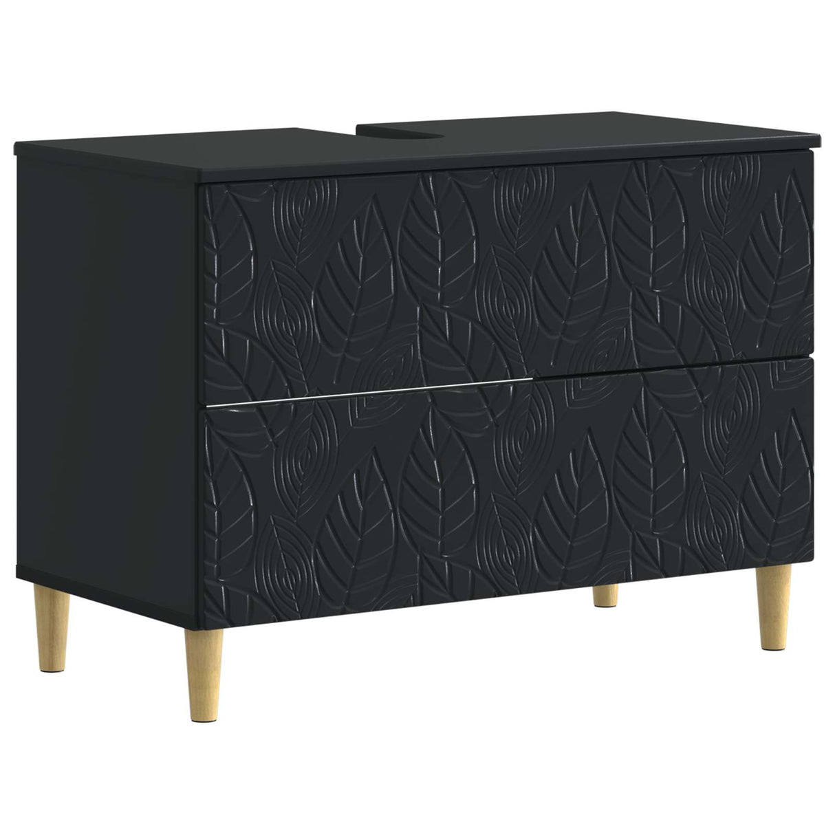vidaXL Wastafel kabinet voor de badkamer DELFT Wit 82 x 41 x 59 cm