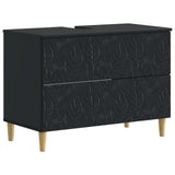 vidaXL Wastafel kabinet voor de badkamer DELFT Wit 82 x 41 x 59 cm