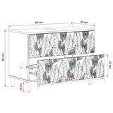 vidaXL Wastafel kabinet voor de badkamer DELFT Wit 82 x 41 x 59 cm