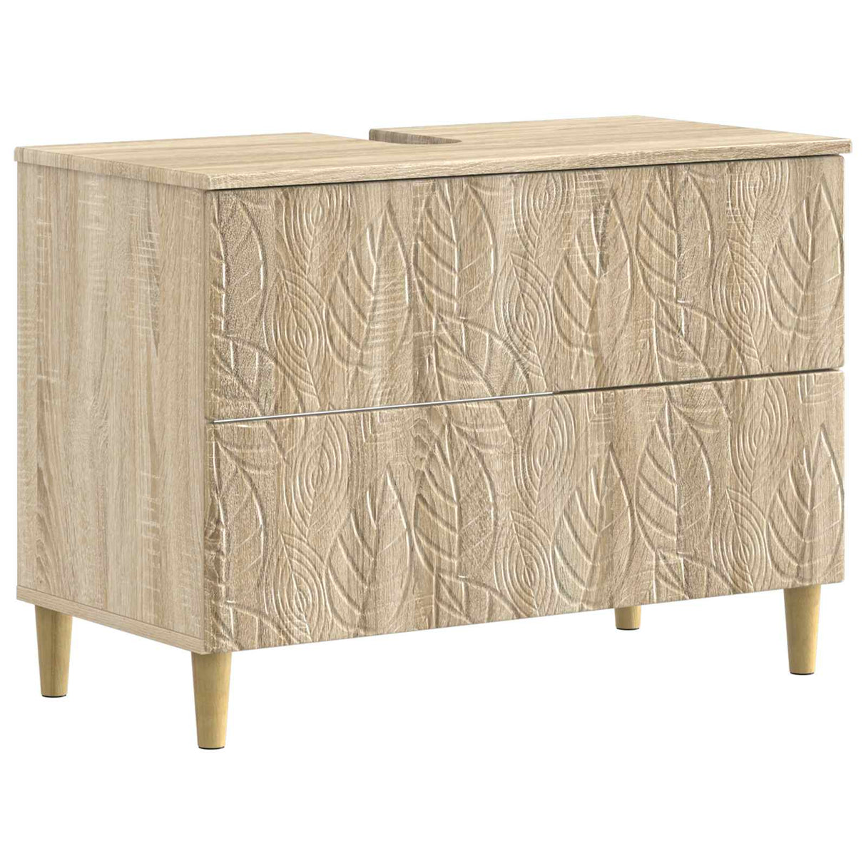 vidaXL Wastafel kabinet voor de badkamer DELFT Wit 82 x 41 x 59 cm