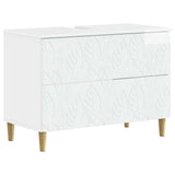 vidaXL Wastafel kabinet voor de badkamer DELFT Wit 82 x 41 x 59 cm