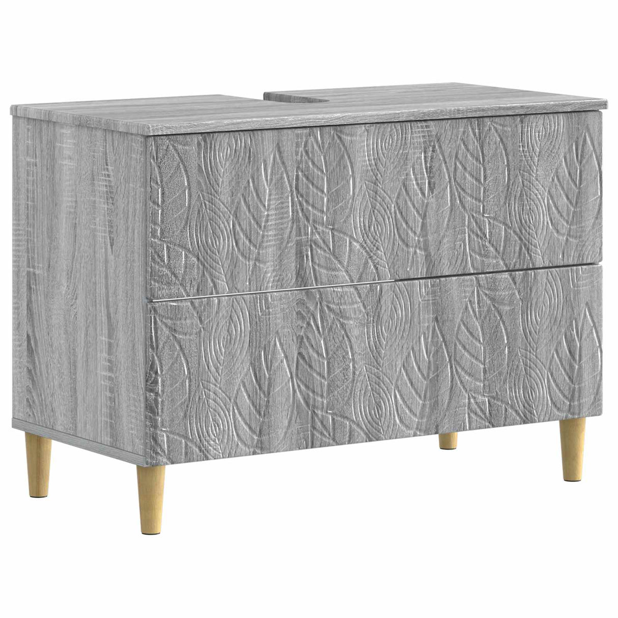 vidaXL Wastafel kabinet voor de badkamer DELFT Wit 82 x 41 x 59 cm