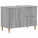vidaXL Wastafel kabinet voor de badkamer DELFT Wit 82 x 41 x 59 cm