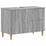 vidaXL Wastafel kabinet voor de badkamer DELFT Wit 82 x 41 x 59 cm