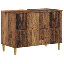 vidaXL Wastafel kabinet voor de badkamer DELFT Wit 82 x 41 x 59 cm
