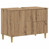 vidaXL Wastafel kabinet voor de badkamer DELFT Wit 82 x 41 x 59 cm