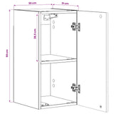 vidaXL Badkamer wandkast DELFT Wit 30 x 31 x 59 cm Bewerkt hout