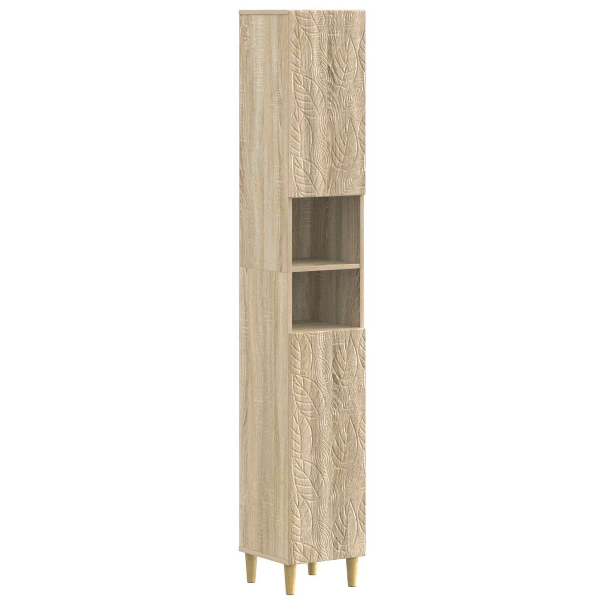 vidaXL Bathroom Cabinet with Open Shelf DELFT White 30 x 31 x 190 cm