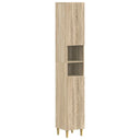 vidaXL Bathroom Cabinet with Open Shelf DELFT White 30 x 31 x 190 cm