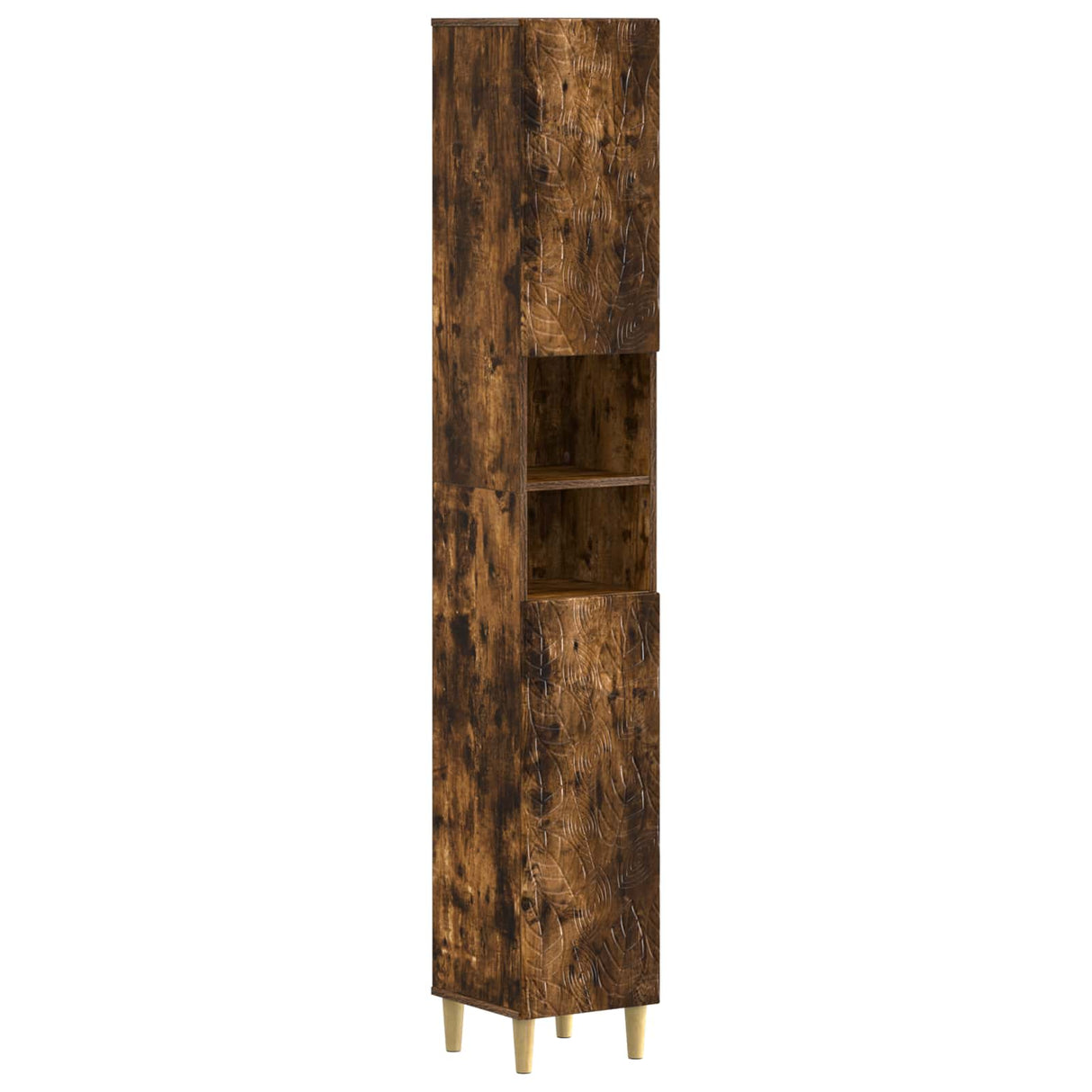 vidaXL Bathroom Cabinet with Open Shelf DELFT White 30 x 31 x 190 cm