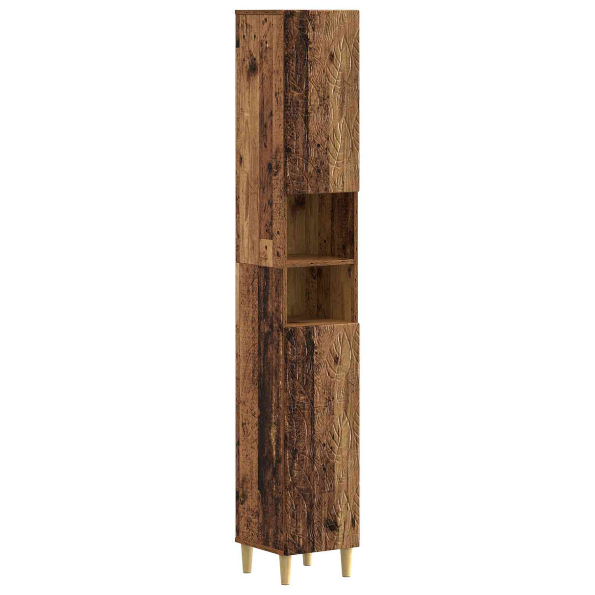 vidaXL Bathroom Cabinet with Open Shelf DELFT White 30 x 31 x 190 cm