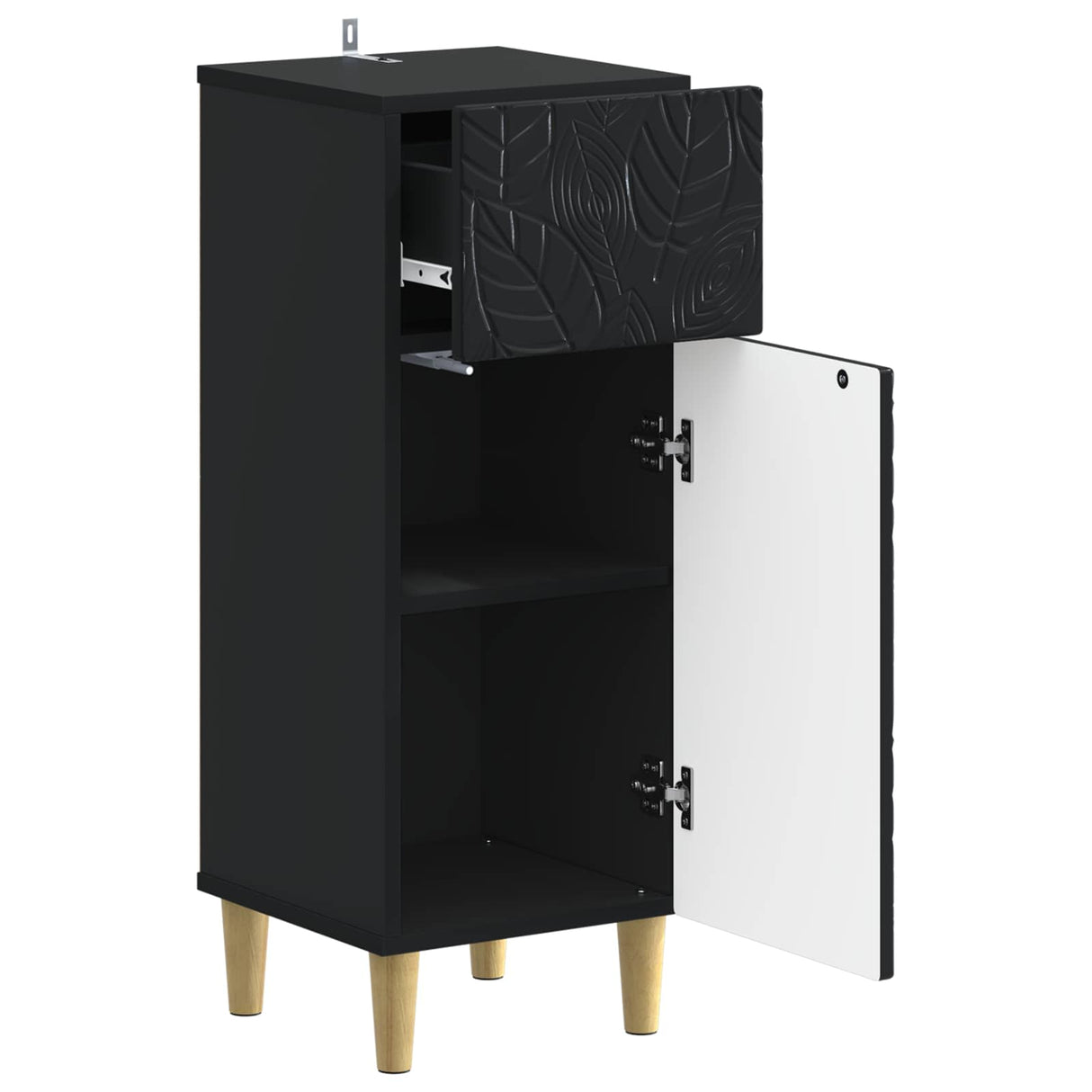 vidaXL Bathroom Storage Cabinet DELFT White 30 x 31 x 80 cm Engineered wood