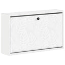 vidaXL Wandgemonteerde Schoenenkast DELFT 71 x 17 x 43 cm Bewerkt hout