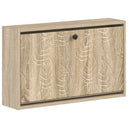 vidaXL Wandgemonteerde Schoenenkast DELFT 71 x 17 x 43 cm Bewerkt hout