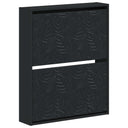 vidaXL Wall-Mounted Shoe Cabinet DELFT 71 x 17 x 86 cm Engineered Wood