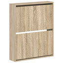 vidaXL Wall-Mounted Shoe Cabinet DELFT 71 x 17 x 86 cm Engineered Wood