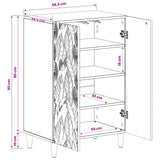 vidaXL Schoenenkast DELFT 59,5 x 39,5 x 90 cm Bewerkt hout Wit
