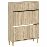 vidaXL Schoenenkast DELFT 78 x 24 x 103 cm Bewerkt hout Wit