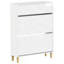 vidaXL Schoenenkast DELFT 78 x 24 x 103 cm Bewerkt hout Wit