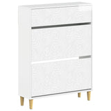 vidaXL Schoenenkast DELFT 78 x 24 x 103 cm Bewerkt hout Wit