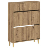vidaXL Schoenenkast DELFT 78 x 24 x 103 cm Bewerkt hout Wit