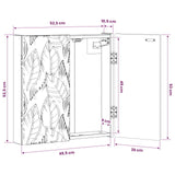 vidaXL Dartboard Cabinet DELFT White 52.5 x 10.5 x 53.5 cm Engineered Wood
