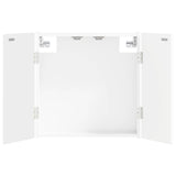 vidaXL Dartboard Cabinet DELFT White 52.5 x 10.5 x 53.5 cm Engineered Wood