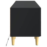vidaXL LED tv-meubel Wit Bewerkt hout