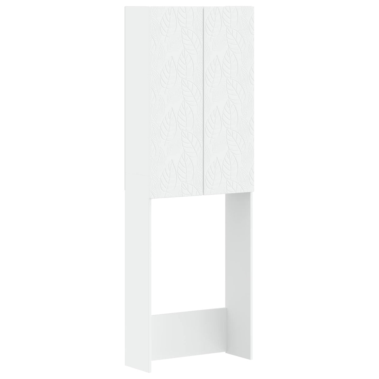 vidaXL Toiletkast DELFT Wit 66 x 25,5 x 190 cm Bewerkt hout