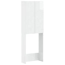 vidaXL Toiletkast DELFT Wit 66 x 25,5 x 190 cm Bewerkt hout