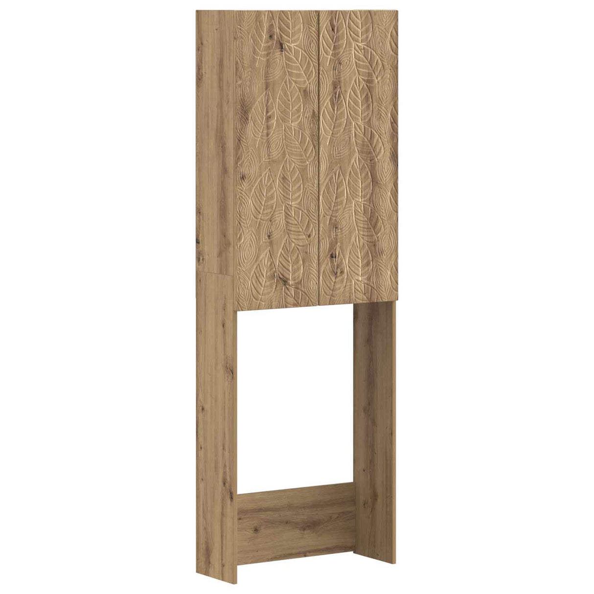 vidaXL Toiletkast DELFT Wit 66 x 25,5 x 190 cm Bewerkt hout