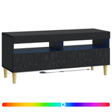 vidaXL LED tv-meubel Wit Bewerkt hout